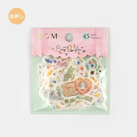 BGM Foil Stamping Jewellery Box Stickers