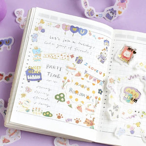 BGM Foil Stamping Stickers- Little World