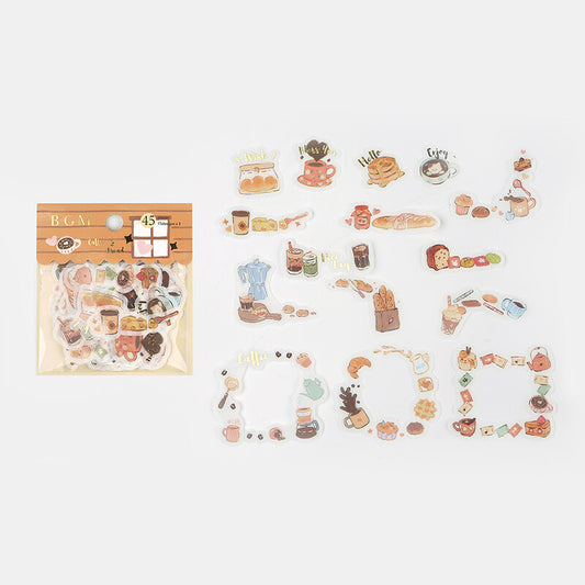 BGM Washi Sticker Sunny Cafe