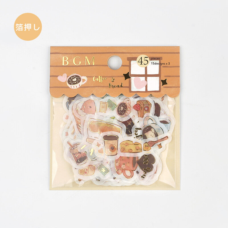 BGM Washi Sticker Sunny Cafe
