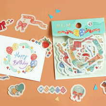 Load image into Gallery viewer, BGM Foil Stamping Stickers- Colourful Party
