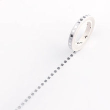 Load image into Gallery viewer, BGM Slim Washi Tape- Silver Clover
