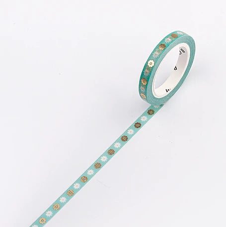 BGM Slim Washi Tape- Daisies