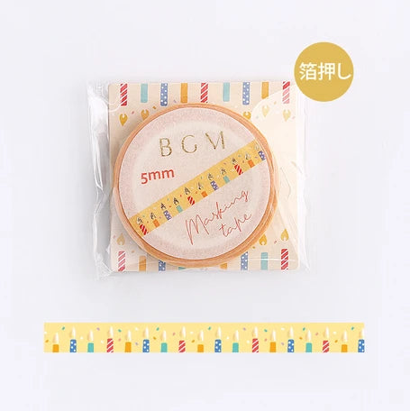 BGM Slim Washi Tape- Candle