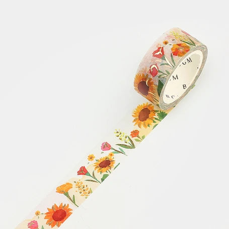 BGM Washi Tape- Sunflower Garden