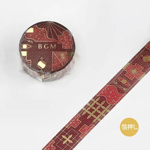 Load image into Gallery viewer, BGM Washi Tape- Arabian Night Red Hono
