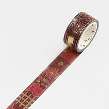 Load image into Gallery viewer, BGM Washi Tape- Arabian Night Red Hono
