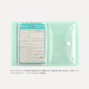 BGM Clear Stamp File Pocket- Swallow