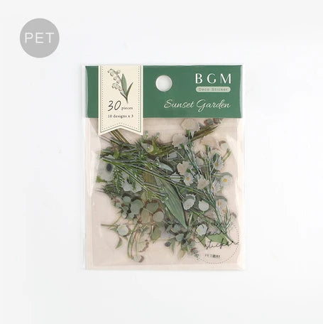 BGM Stickers- Sunset Garden Green
