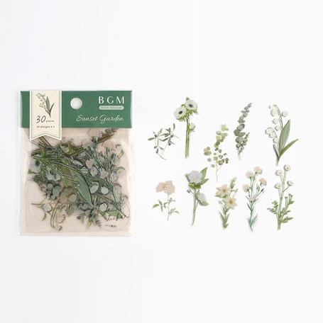 BGM Stickers- Sunset Garden Green