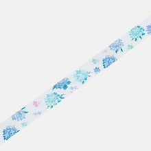 Load image into Gallery viewer, BGM Clear Tape- Blue Flowers
