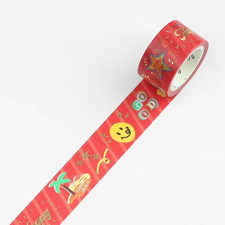 BGM Washi Tape- Orange Holiday