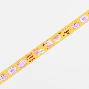 BGM Washi Tape- Yellow Cake