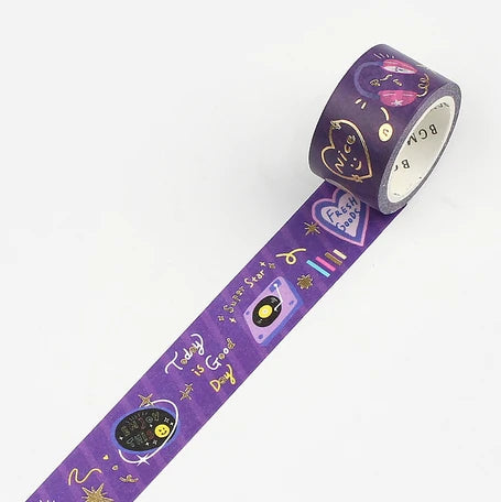 BGM Washi Tape- Purple Party