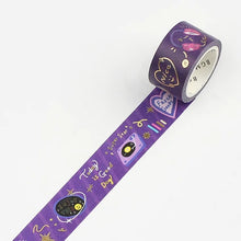 Load image into Gallery viewer, BGM Washi Tape- Purple Party
