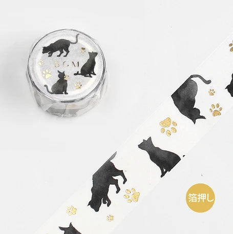 BGM Washi Tape- Black Cat