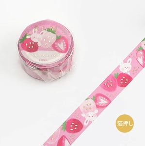 BGM Washi Tape-  Crayon Land Strawberry