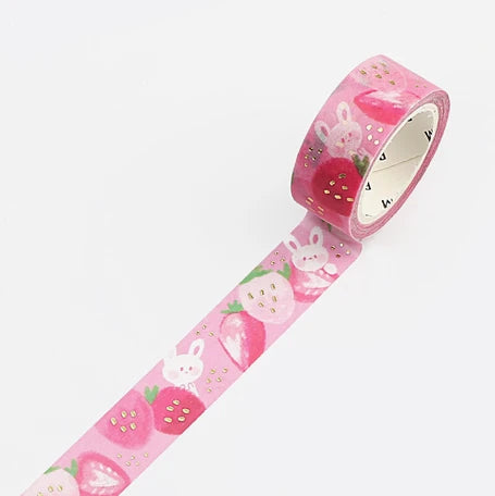 BGM Washi Tape-  Crayon Land Strawberry