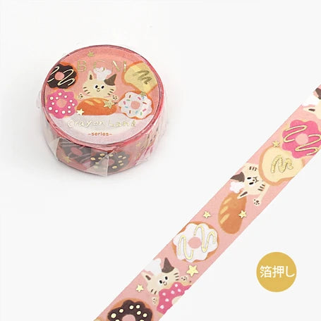 BGM Washi Tape-  Crayon Land Sweet Bread