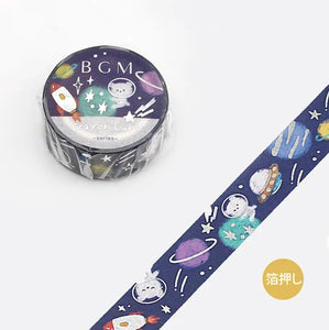 BGM Washi Tape-  Crayon Land Space Adventure