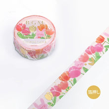 Load image into Gallery viewer, BGM Washi Tape-  Crayon Land Tulip

