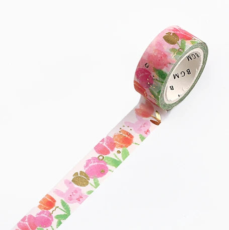 BGM Washi Tape-  Crayon Land Tulip