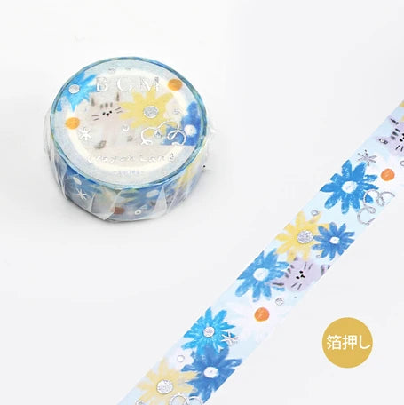 BGM Washi Tape-  Crayon Land Cosmos