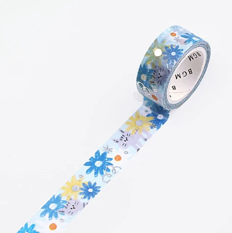 BGM Washi Tape-  Crayon Land Cosmos