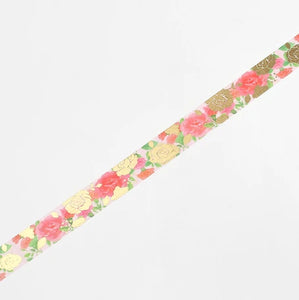 BGM Washi Tape-  Flower Melody Rose