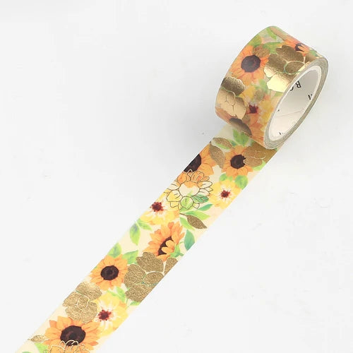 BGM Washi Tape-  Flower Melody Sunflower