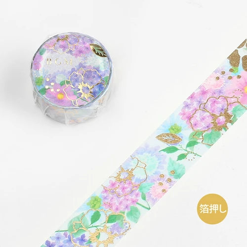 BGM Washi Tape-  Flower Melody Hydrangea