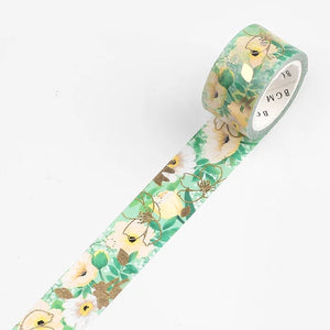 BGM Washi Tape-  Flower Melody Anemones