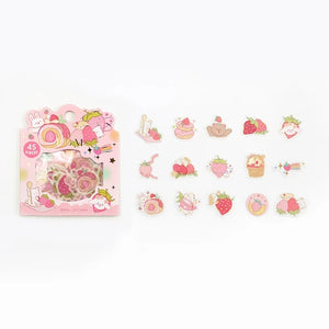 BGM Foil Stamping Stickers- Strawberry