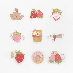 BGM Foil Stamping Stickers- Strawberry