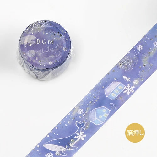 BGM Washi Tape-  Water Snow