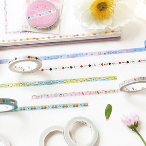 BGM Slim Washi Tape- Playing Card Pattern