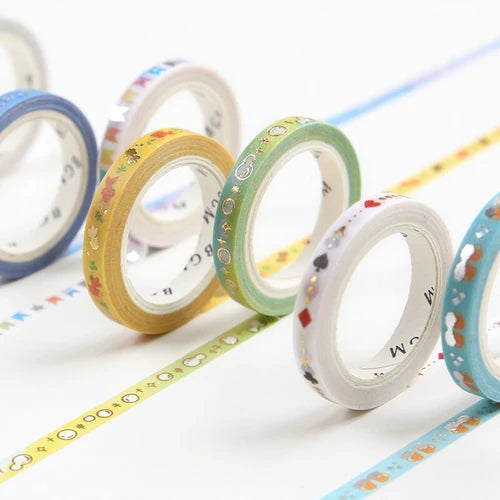 BGM Slim Washi Tape- Goldfish