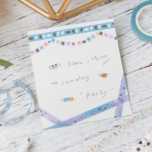 BGM Slim Washi Tape- Swan