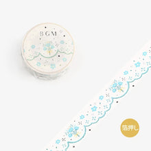 Load image into Gallery viewer, BGM Washi Tape- Lace Blue Flower
