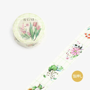 BGM Washi Tape- Checkered Flower