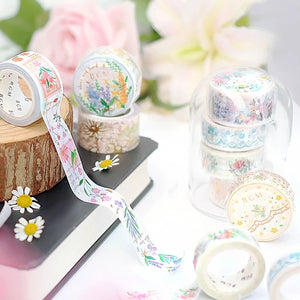 BGM Washi Tape- Checkered Flower