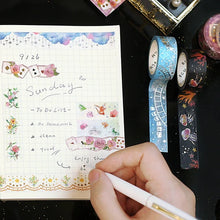 Load image into Gallery viewer, BGM Washi Tape- Rose Playing Card
