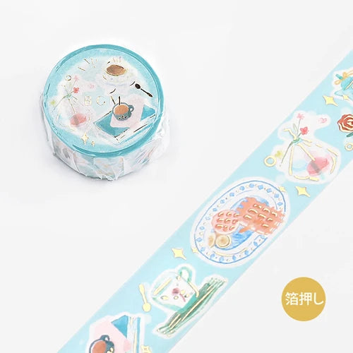 BGM Washi Tape- Blue Sky Tea Time