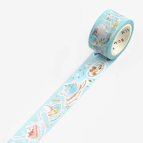 BGM Washi Tape- Blue Sky Tea Time