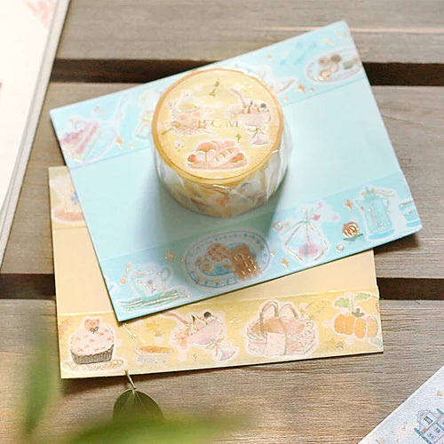 BGM Washi Tape- Blue Sky Tea Time