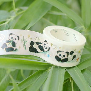 BGM Washi Tape- Panda Bear Bamboo