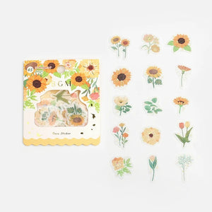 BGM Foil Stamping Stickers- Yellow Garden