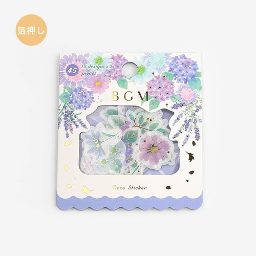 BGM Foil Stamping Stickers- Purple Garden