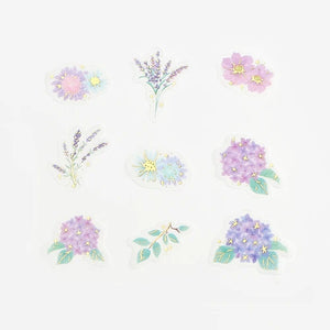 BGM Foil Stamping Stickers- Purple Garden