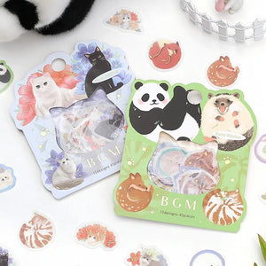 BGM Foil Stamping Stickers- Circle Animals